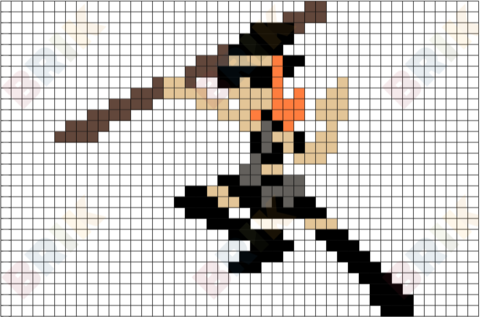 2nd Dimension Candace Pixel Art