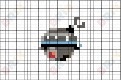 Interrogation Droid Pixel Art