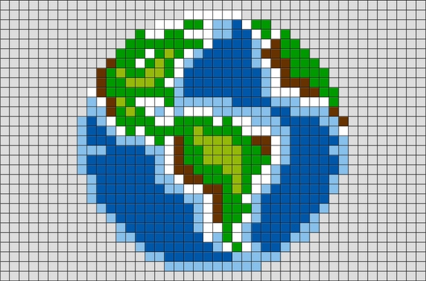 Earth Pixel Art