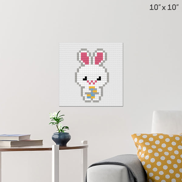 Easter Bunny Brick Poster