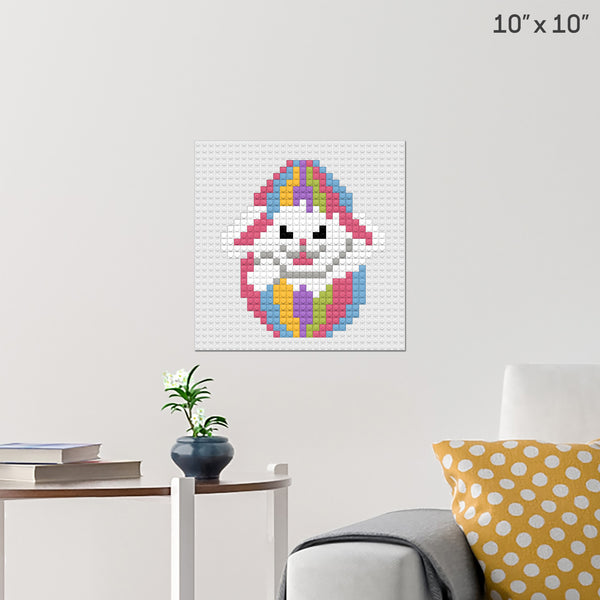 Easter Bunny Brick Poster