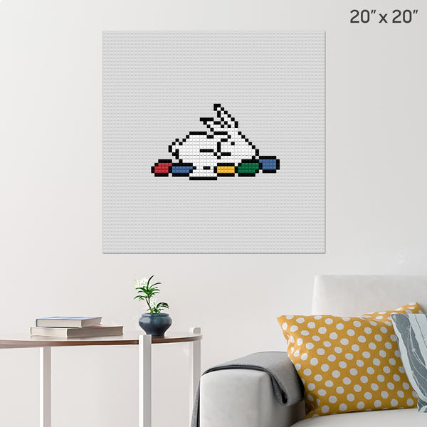 Easter Bunny Brick Poster