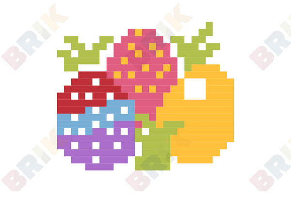 Easter Eggs Pixel Art
