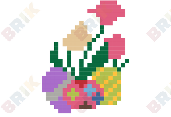 Easter Eggs Pixel Art