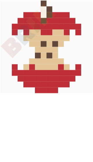 Eat a Red Apple Day Pixel Art