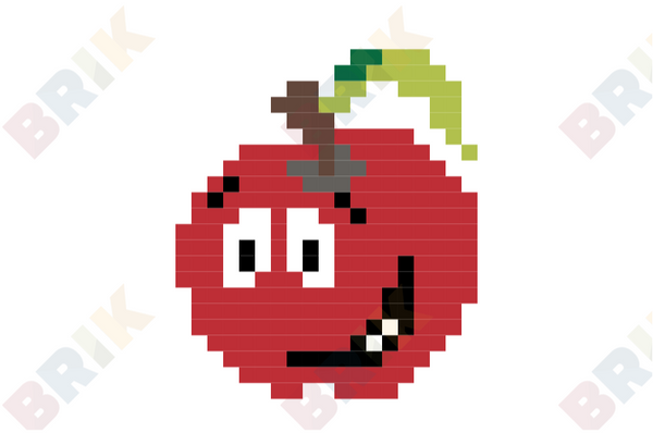 Eat a Red Apple Day Pixel Art