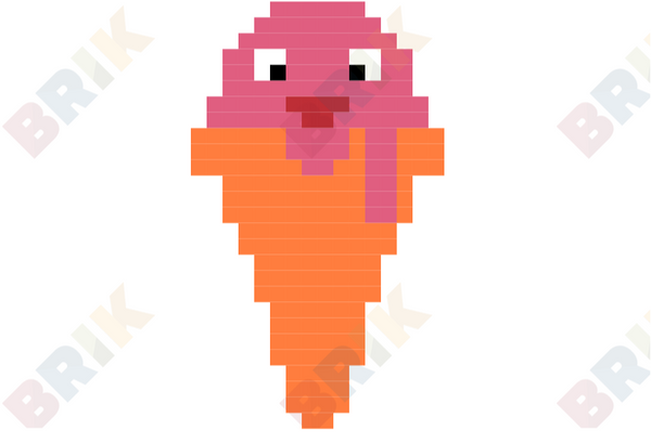 Eat Ice Cream for Breakfast Day Pixel Art