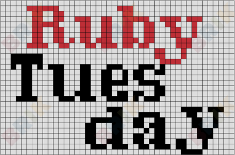 Ruby Tuesday Pixel Art