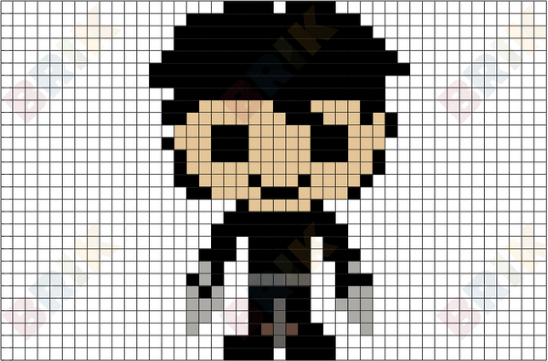 Edward Scissorhands Pixel Art