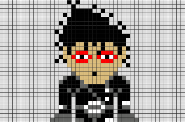 Edward Scissorhands Pixel Art