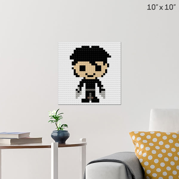 Edward Scissorhands Brick Poster