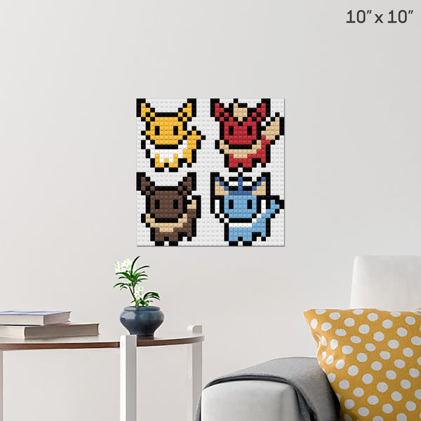 Eevee Familiy Brick Poster