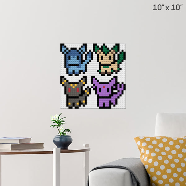 Eevolutions Brick Poster