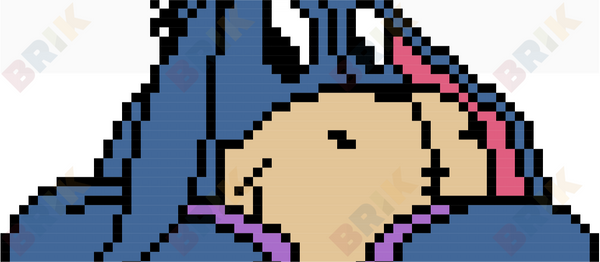 Eeyore Pixel Art