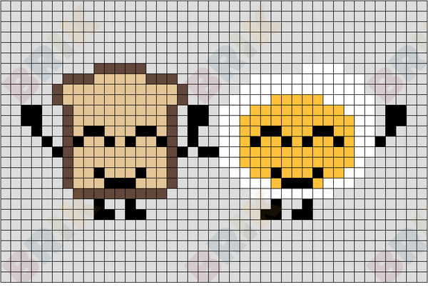 Egg and Toast Pixel Art