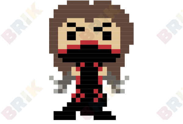 Elektra Pixel Art