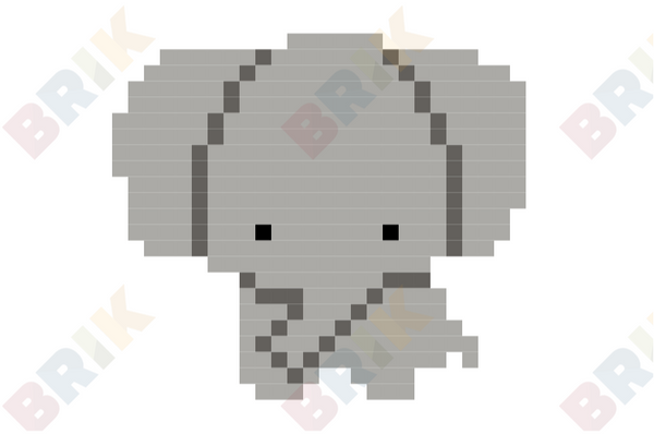 Elephant Pixel Art