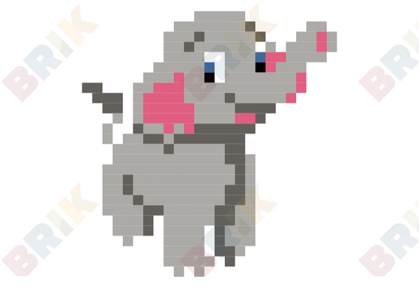 Elephant Pixel Art