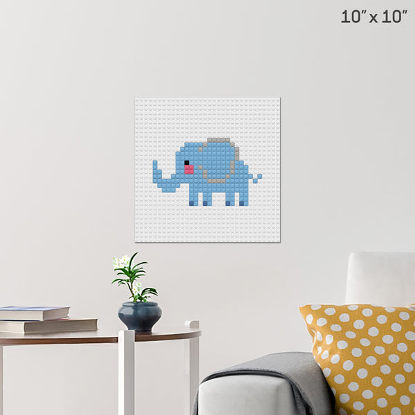 Elephant Brick Poster