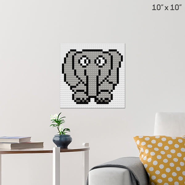 Elephant Brick Poster
