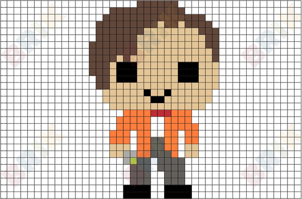 Eleventh Doctor Pixel Art
