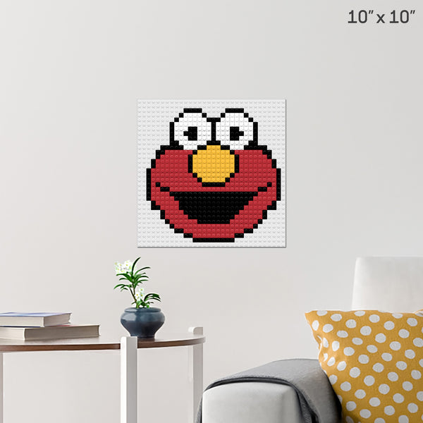 Elmo Face Brick Poster