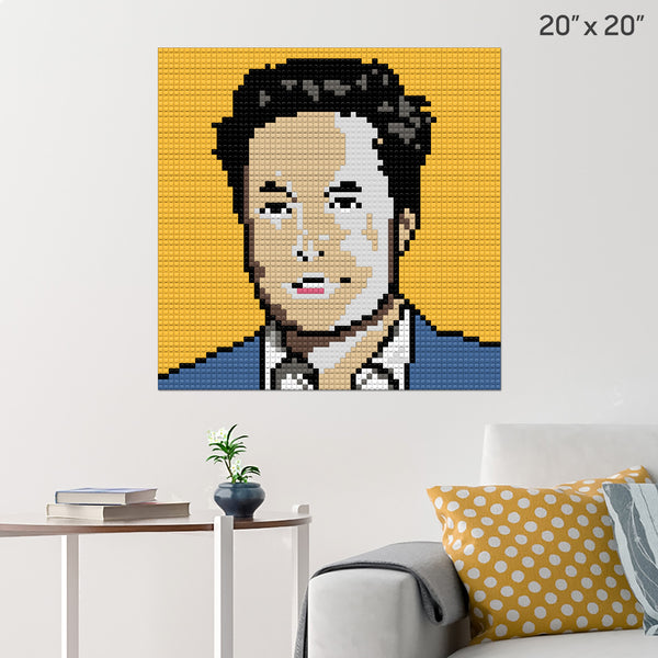 Elon Musk Brick Poster