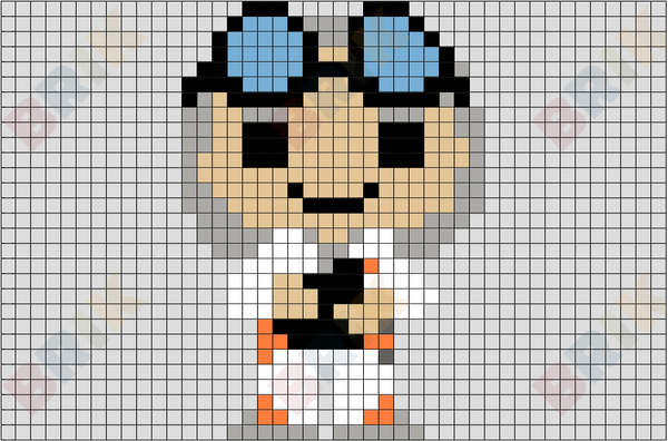 Emmett Brown Pixel Art