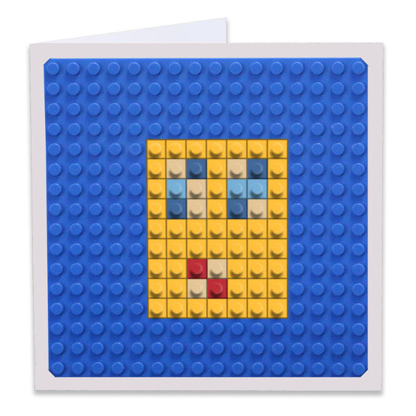 Emoji mavi Greeting Card