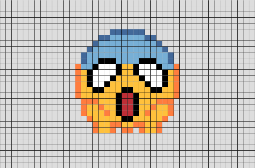 Minecraft Pixel Art Smiley Face