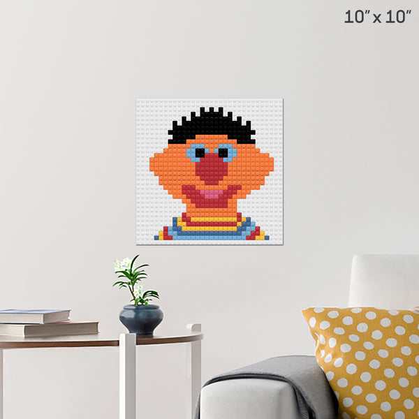 Ernie Sesame Street Brick Poster