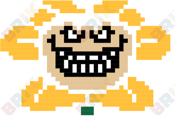Evil Flowey Pixel Art