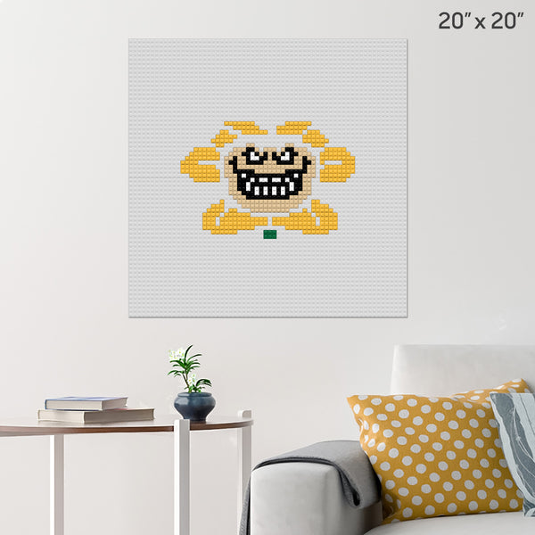 Evil Flowey Brick Poster