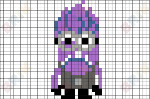 Evil Minion Pixel Art