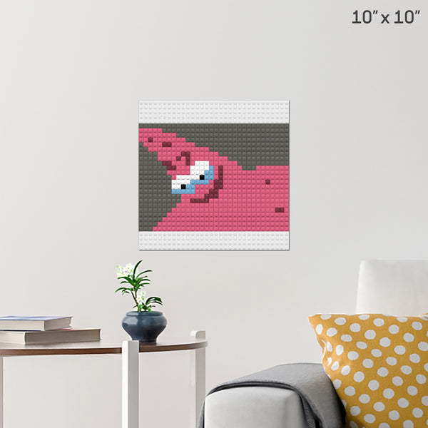 evil patric star Brick Poster
