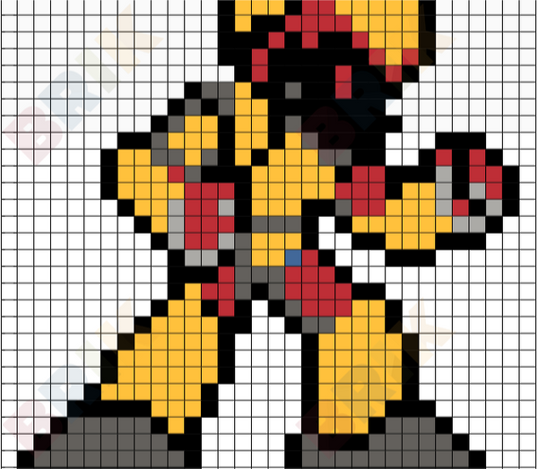 Evil Robot Pixel Art