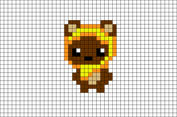 Ewok Star Wars Pixel Art