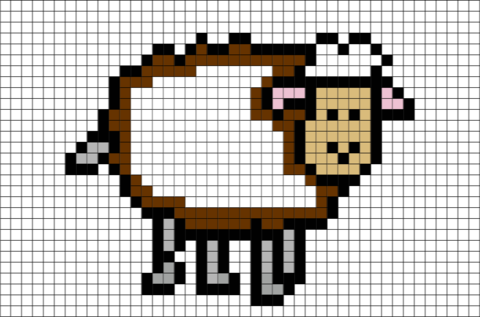 Sheep Pixel Art