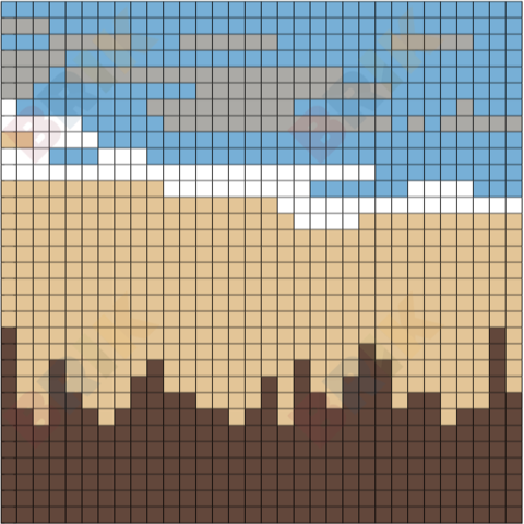Beach 4 Pixel Art