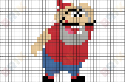 Blacque Jacque Shellacque Pixel Art