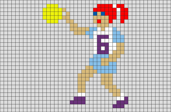 Soccer Player Pixel Art