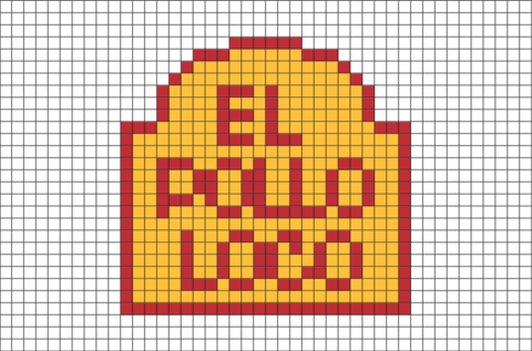 El Pollo Loco Pixel Art