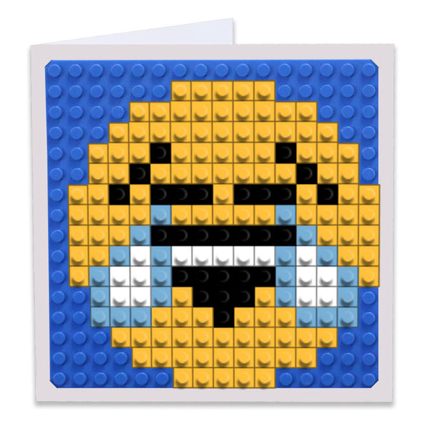 Face With Tears of Joy Emoji Greeting Card