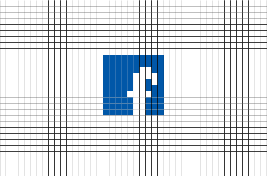 8 Bit Facebook Logo