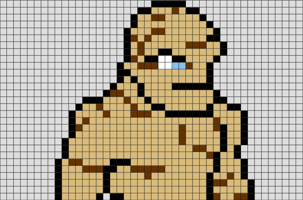 Fantastic 4 The Thing Pixel Art