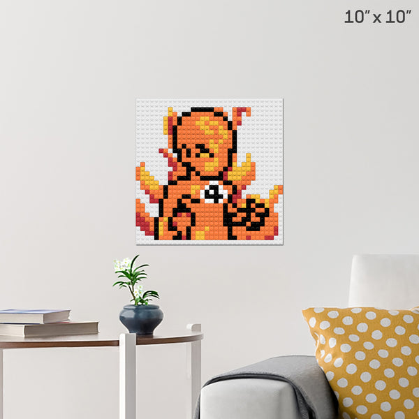 Fantastic Four Johnny Storm Brick Poster