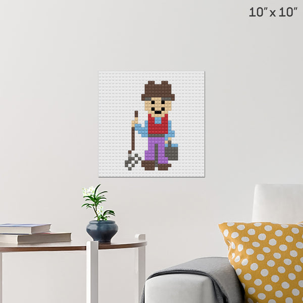 Farm Boy Brick Poster