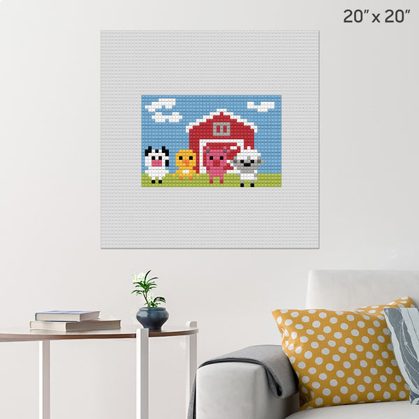 Farm Brick Poster