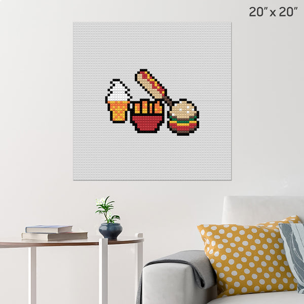 Fast Food Brick Poster
