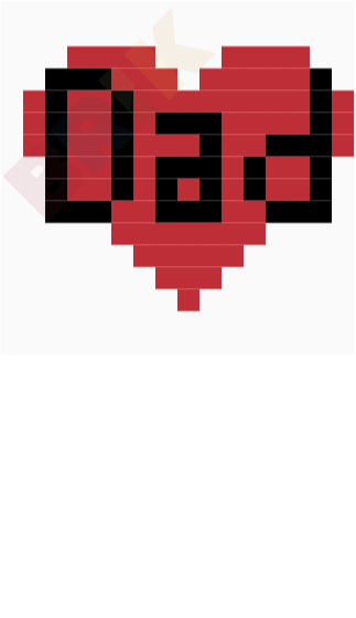 Father's Day Pixel Art
